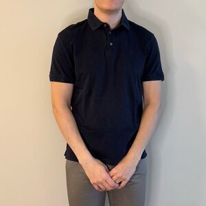 Calvin Klein Navy Liquid Touch Polo